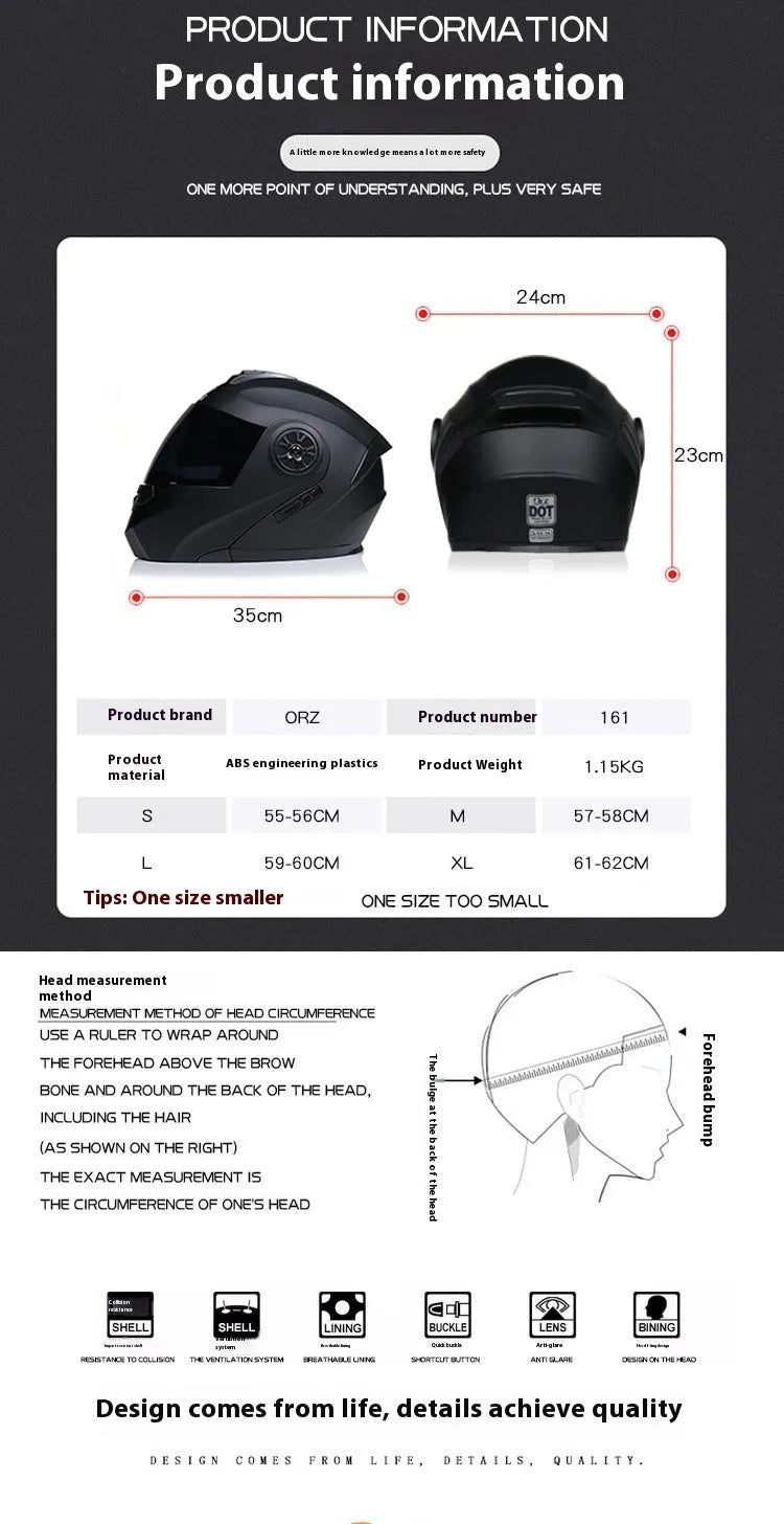 Battery full face motorcycle helmet in matte grey with multiple visor options