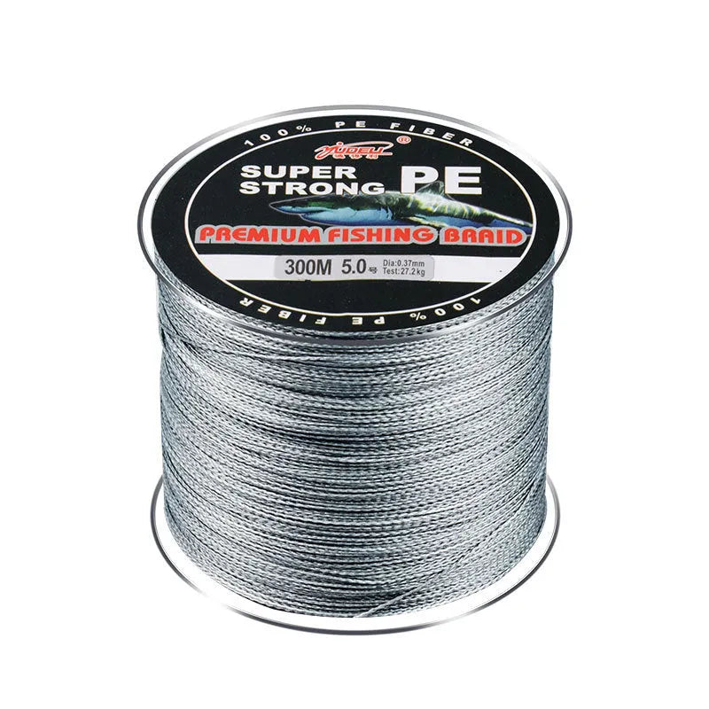PE fishing line roll in various colours with line number selection from 0.4 to 3.5