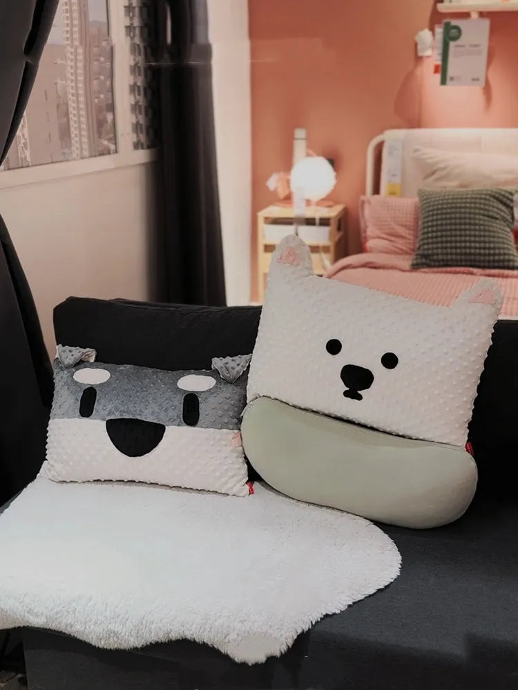 West Highland puppy pillow cushion measuring 50x35cm in grey and white colour options