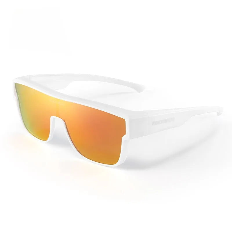Cycling goggles with polarised lenses and large TR frame in multiple colour options