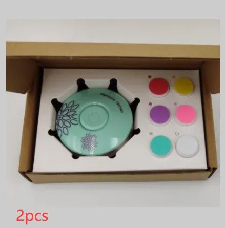 Baby electric nail polisher set with gentle grinding heads for newborn nail care
