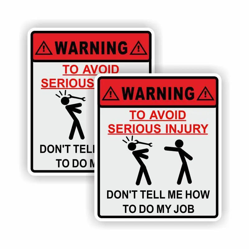 Car glass warning sticker with adhesive backing measuring 14.9cm by 12.6cm in type a hit colour