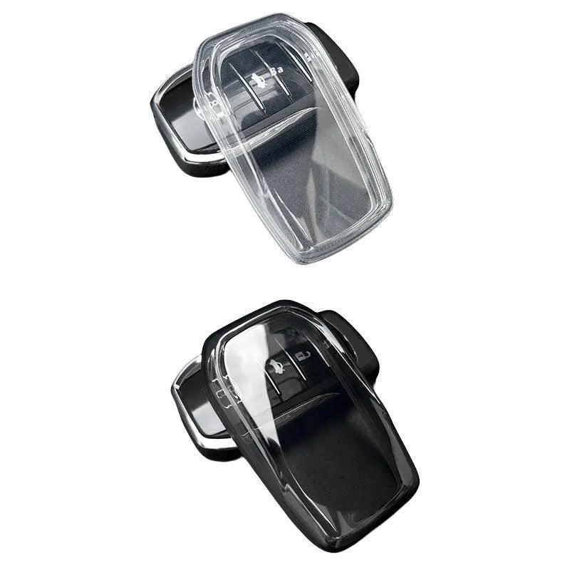 Transparent black key cover for Camry Asia Rongrong Hanlanda car key simple style