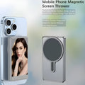 Magnetic display rear monitoring device for live broadcast with Bluetooth remote and HDMI same-screen in white