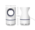 White large bionic mosquito killer lamp with violet light and USB power for indoor use