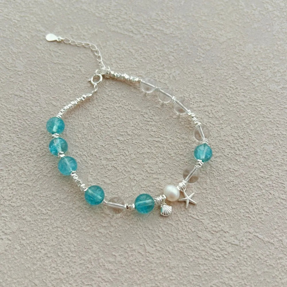 S925 sterling silver bracelet for women electroplated silver geometric design