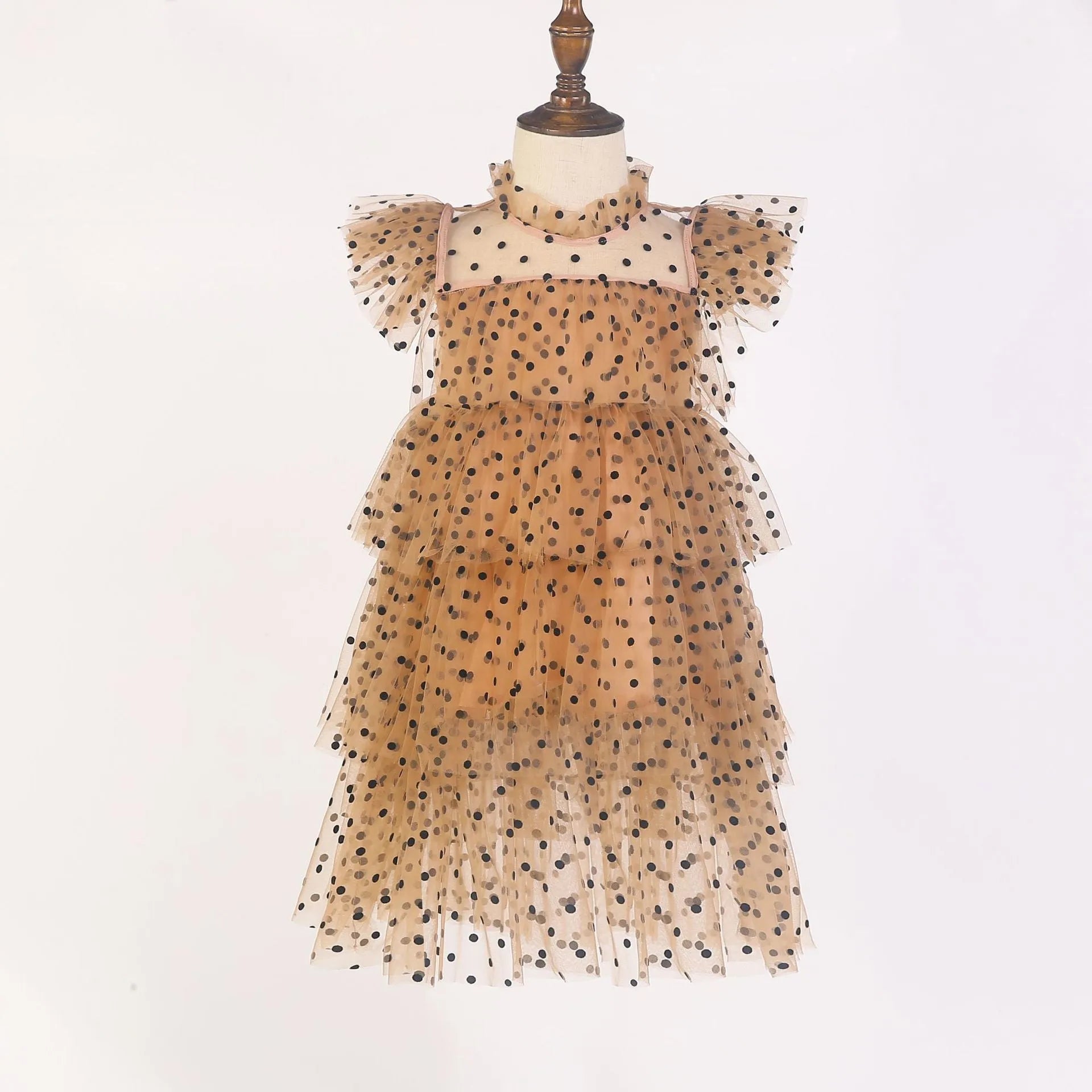 Girls' star sequin sleeveless party dress with cotton lining, available in multiple colours for heights 80-160cm