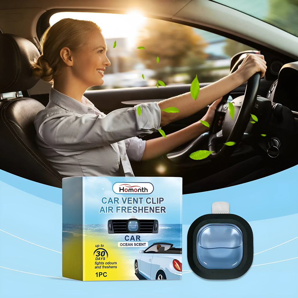 Car air vent clip freshener with long-lasting fragrance and lightweight 20g design