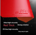 Fast Attack Sticky Classic-50 table tennis racket with red PF4-50 anti-rubber.