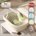 Portable shampoo basin with water pump for bed hair washing in light pink colour