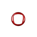 Real dry carbon carbon fibre steering wheel cover decorative sticker frame in black and red colour options