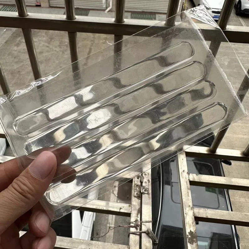 Clear transparent car door handle protective stickers 4-piece set for scratch prevention