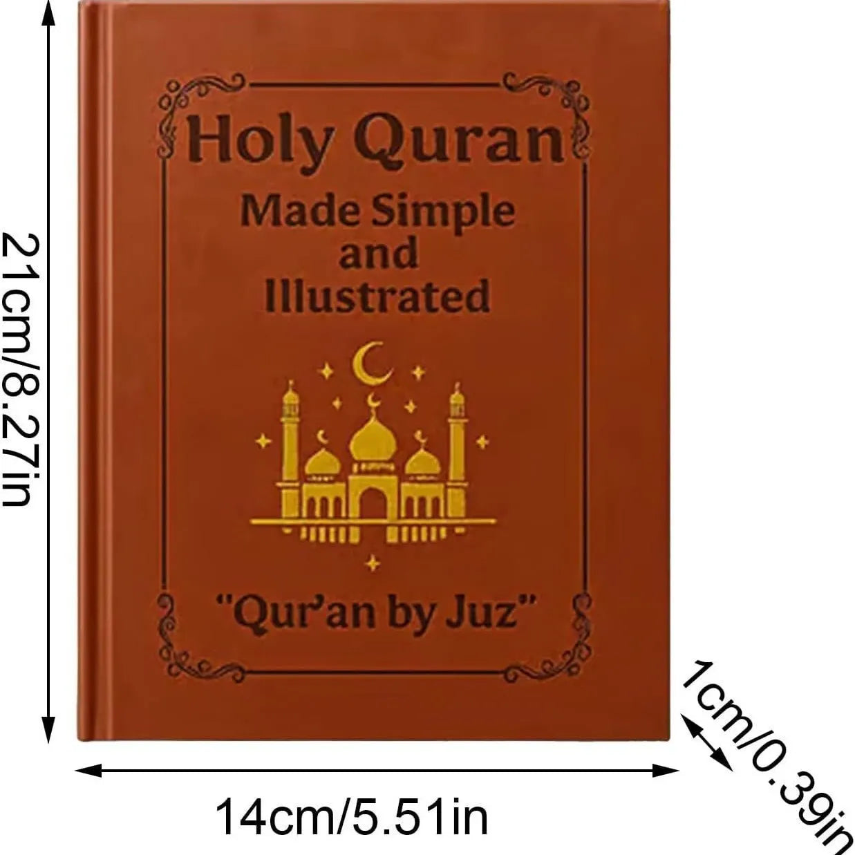 A5 artificial leather notebook with modern art cover, open to blank pages