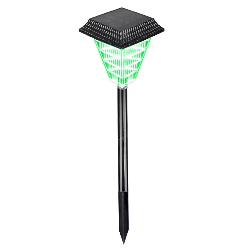 TS-S5103 solar garden light with 12 LED bulbs and IP65 waterproof ABS construction