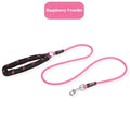 Polyester dog leash with adjustable hand holding rope in four colour options