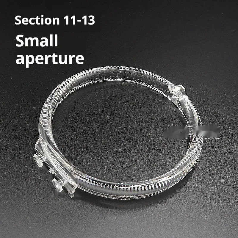 12V yellow light guide tube for front headlight angel eyes, large aperture variant for 11-17 cars