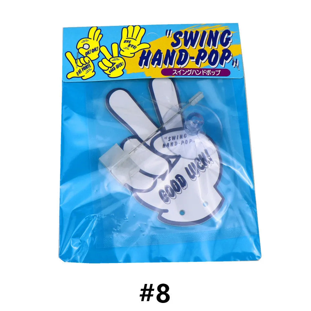 Car dynamic swing jasmine flower green tea cartoon aromatherapy pendant ornament with mounting bracket.