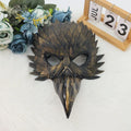 Halloween delicate bird mouth masquerade mask in plastic black finish