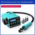 RF4H2 digital display hot air gun for electronics repair with three nozzles and accessories