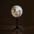 Star projector lamp showing earth projection with adjustable hose bracket