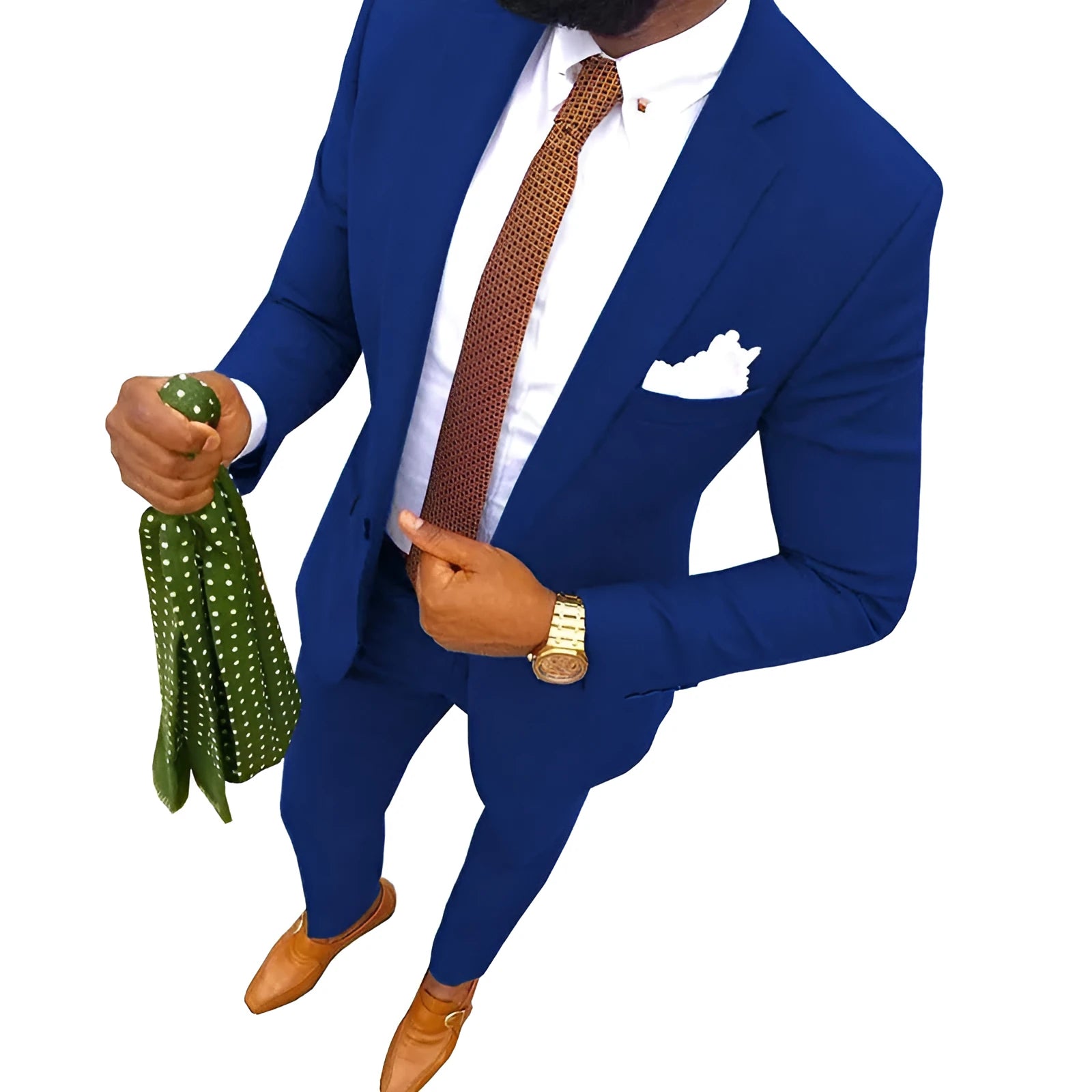Men's cotton banquet suit in multiple colours with jacket and trousers formal wear