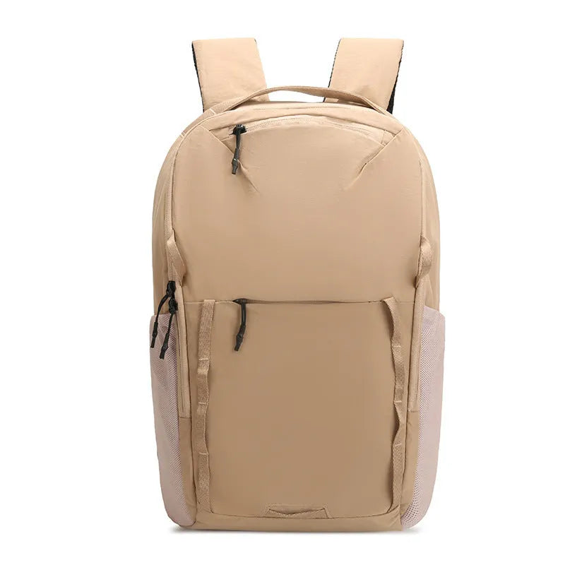 Waterproof briefcase style backpack in Taslan composite cloth with curved shoulder strap