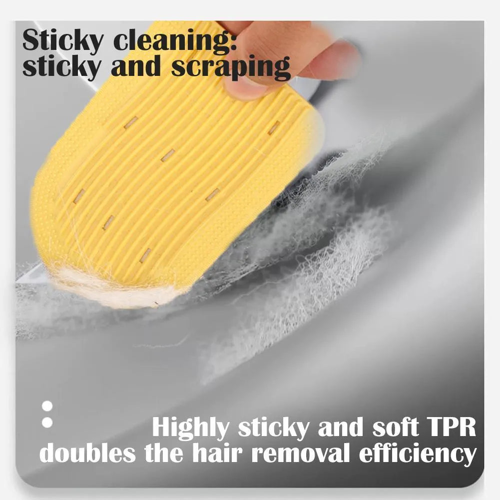 Green ice cream pet shaver grooming brush for cats and dogs with soft silicone bristles