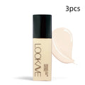 LOOKAVE matte liquid foundation tube with waterproof, brightening and concealer properties