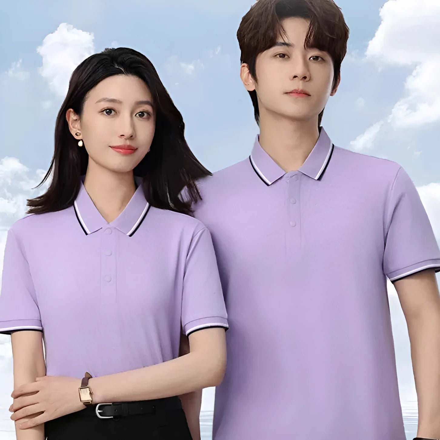 Man's plain short sleeve cotton t-shirt in straight cut, shown in multiple colour options