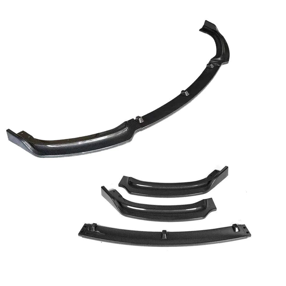 Bright black polypropylene front bumper lip spoiler for BMW F30 F35 3 Series cars
