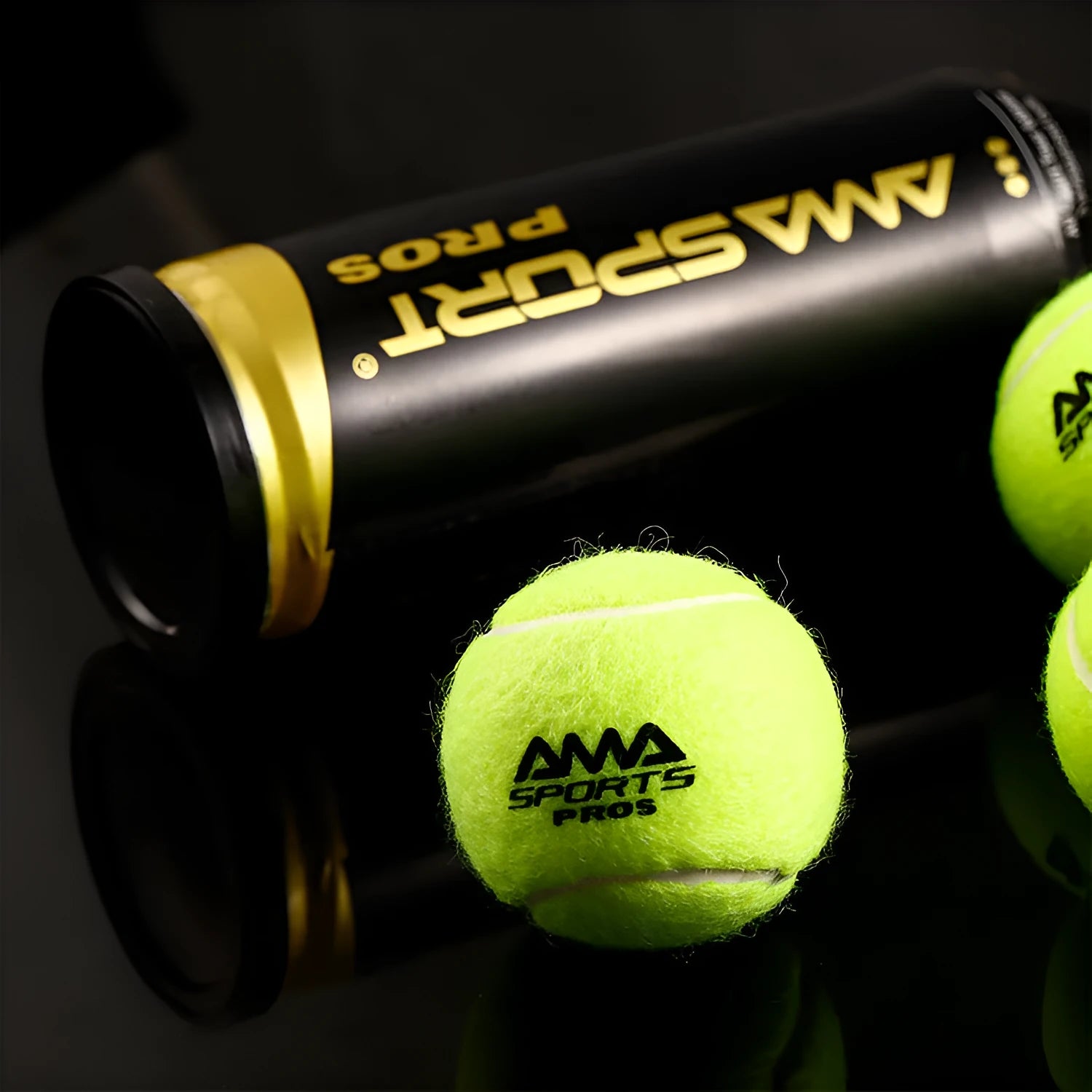 Three cage plate training tennis balls showing high elasticity construction in Cricket-PRO colour options