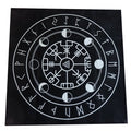 Tarot cards on a 49x49cm high-grade flannel tablecloth with a mysterious atmosphere and non-slip surface
