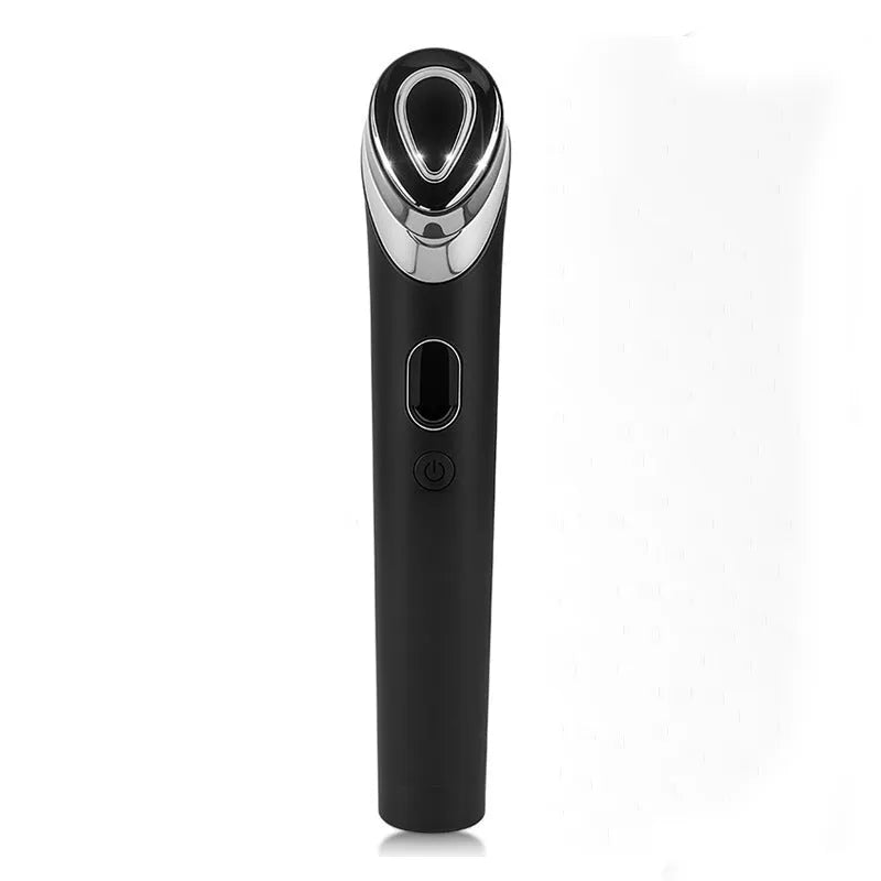 Black seven colour LED light therapy eye massager with vibration function for facial care