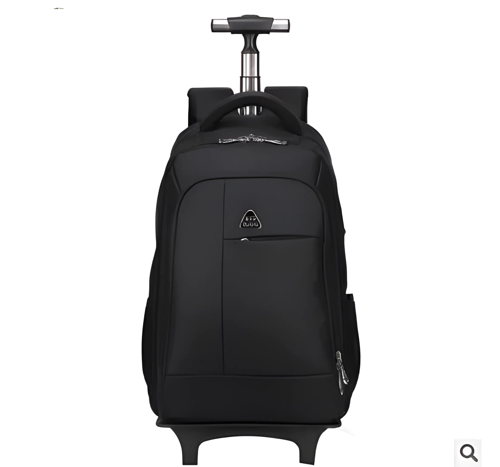 Detachable shoulder trolley backpack 19 inch nylon in red, attached to a luggage handle for travel