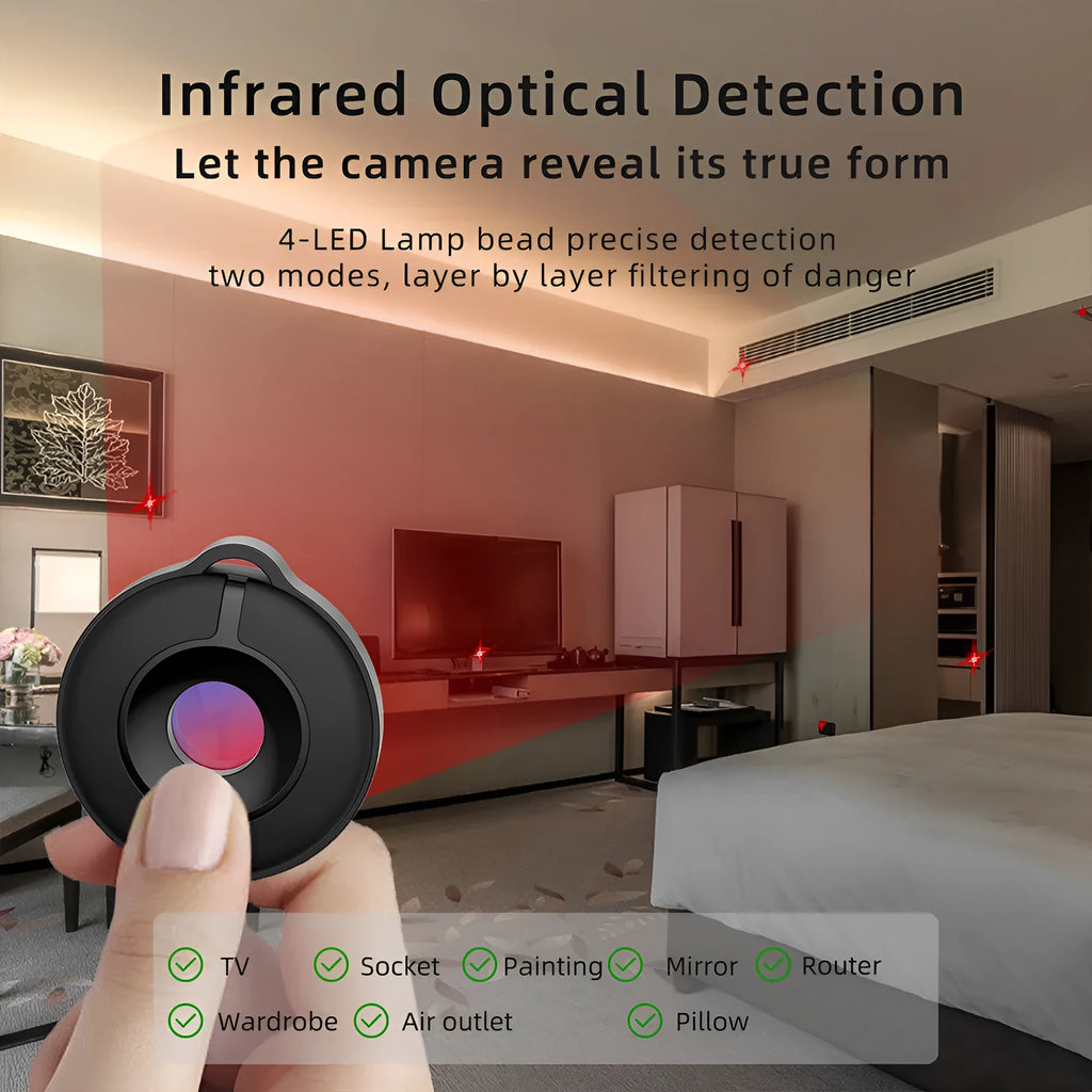 Compact S600 coloured infrared camera detector with a 5-metre detection range for remote inspection.