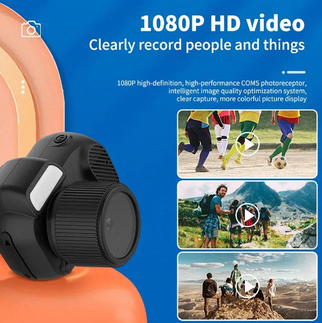Black Y3000 HD outdoor sports camera showing compact body and 0.96-inch display screen.