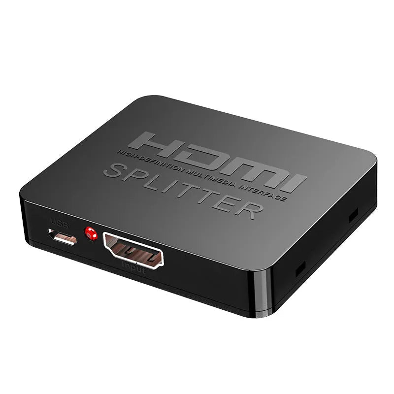 HDMI one-switch two-way frequency divider supporting 4K resolution with multiple interface options