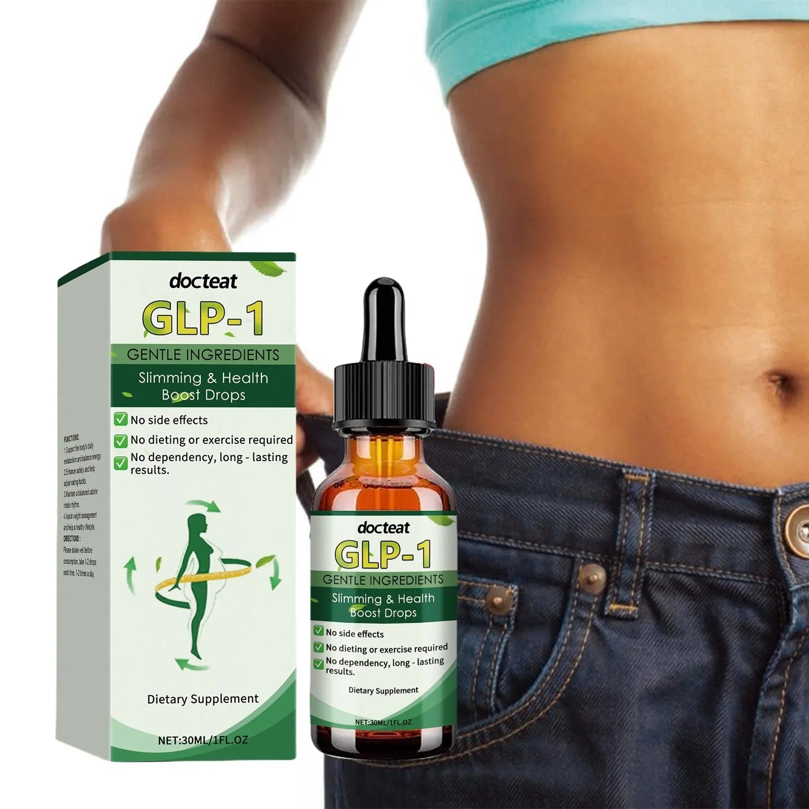 30ml bottle of traditional Chinese herbal extract drops with dropper