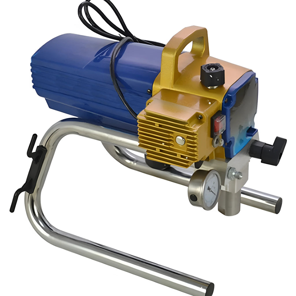 Blue portable electric airless spraying machine with spray gun and accessories for DIY painting