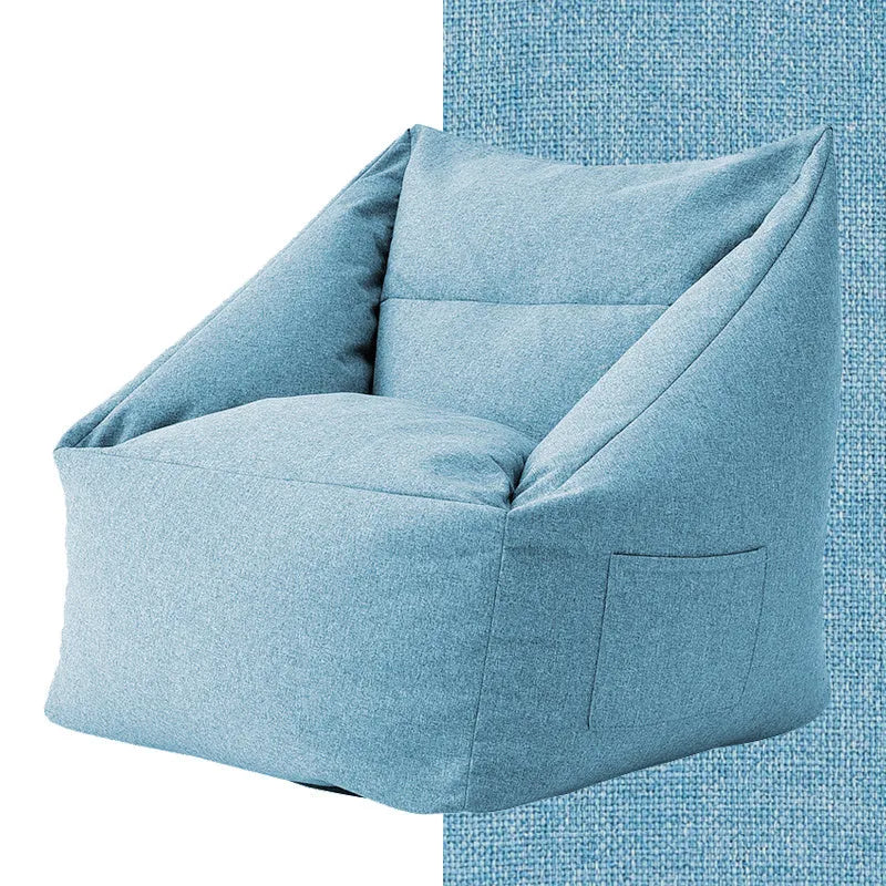 Single fabric leisure chair in mint green, 66x66x70cm compact size, for bedroom or living room use