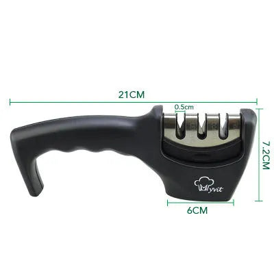 Diamond tungsten steel sharpening stone kitchen tool with disassembly design