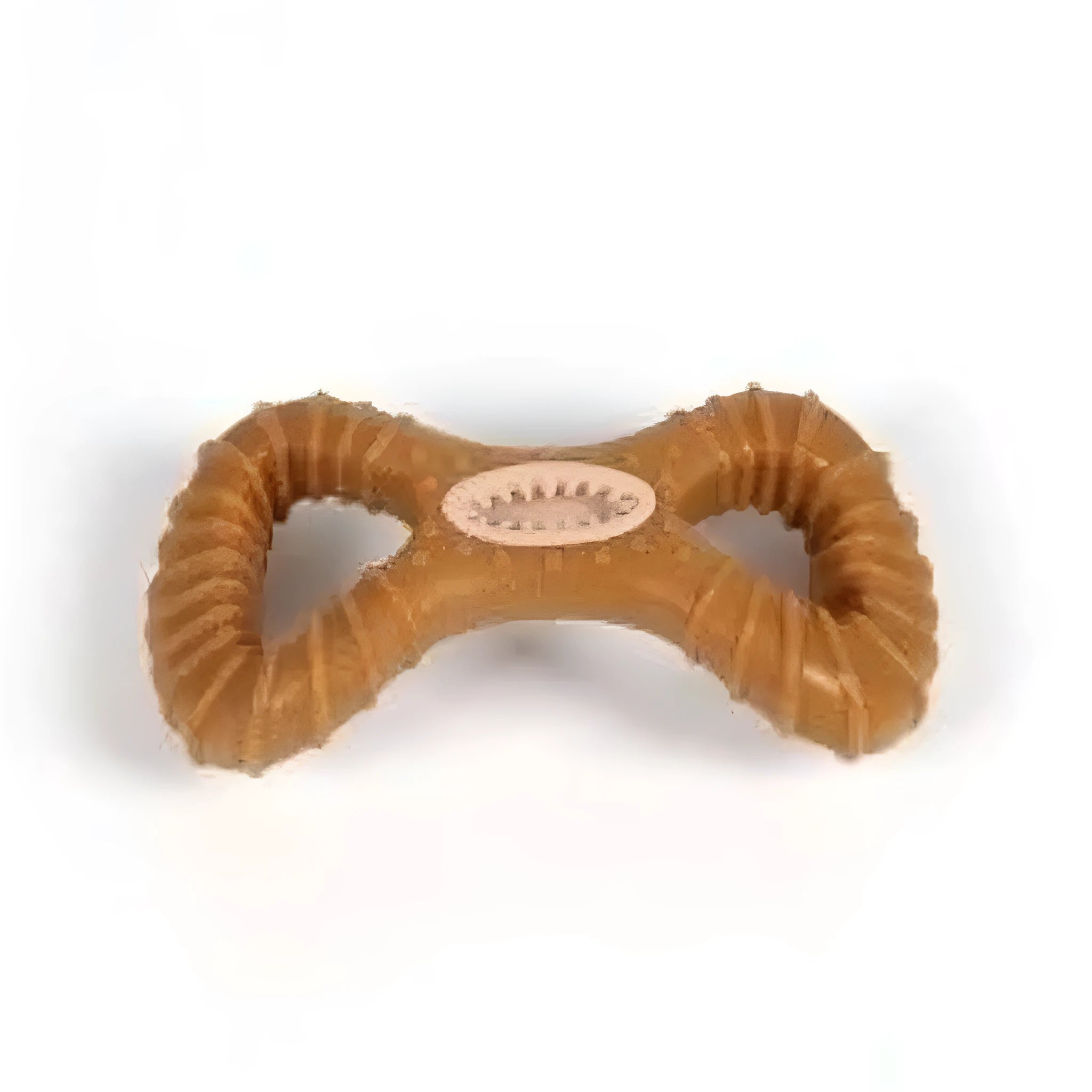 Durable dog chew toy bone with textured surface for teeth cleaning, shown in 8-shape and Y-shape designs