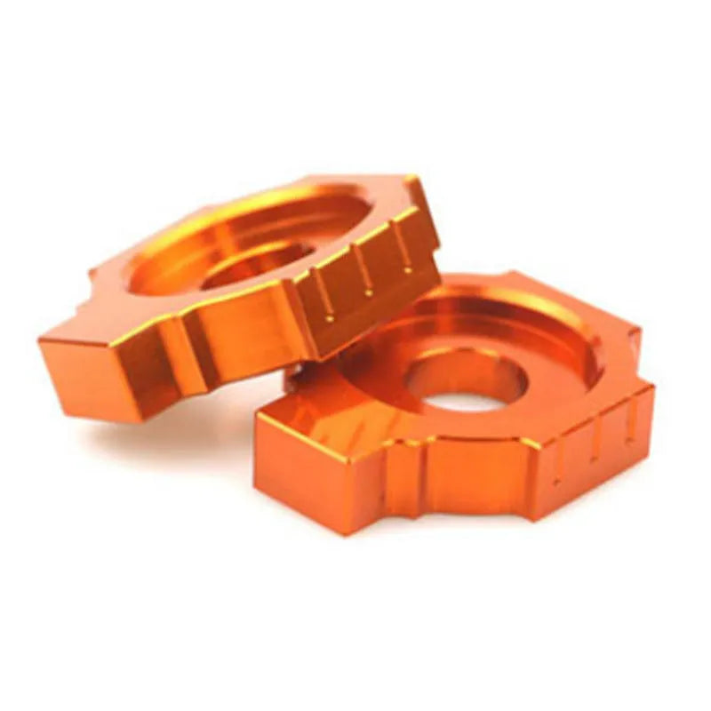 Orange aluminium rear fork regulator screws for KTM DUKE 200 390 990 motorcycles