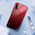 Gradient colour phone case for Redmi smartphones with tempered glass and TPU construction