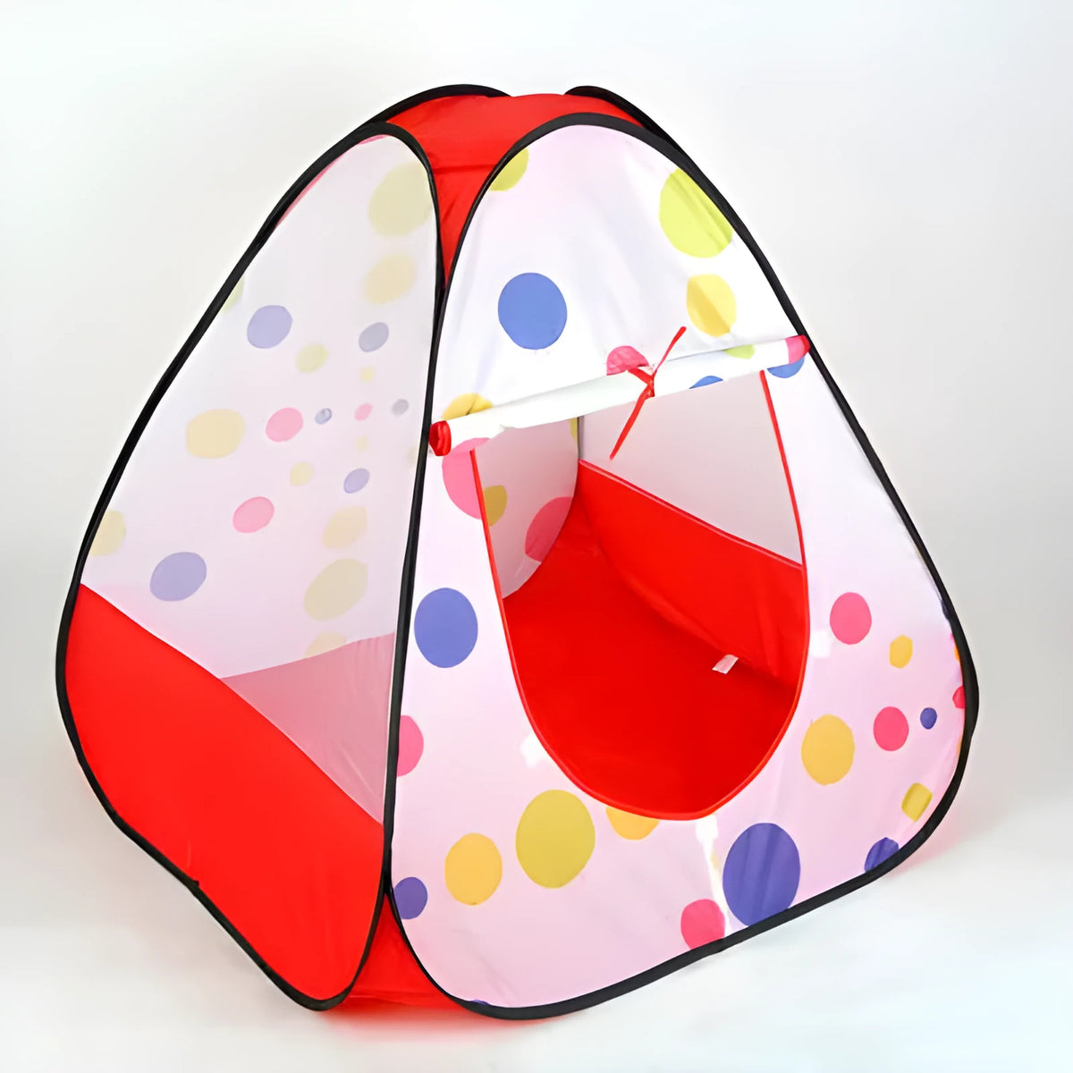 Baby tent crawling play house in red cloth for intellectual development and interactive play