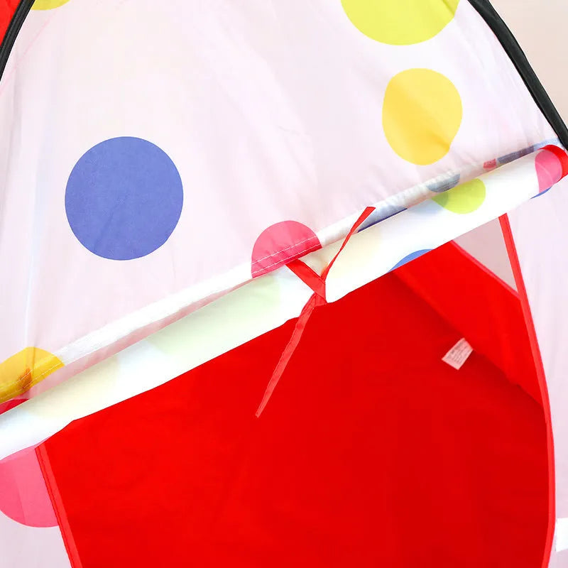 Baby tent crawling play house in red cloth for intellectual development and interactive play