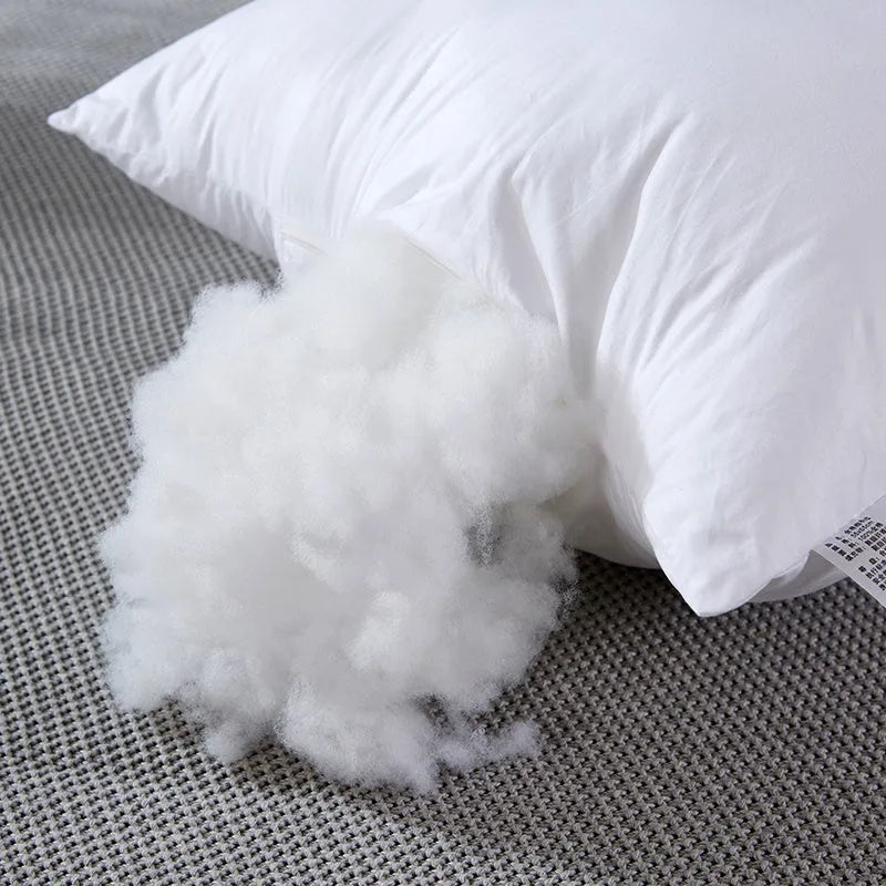 White cotton throw pillow sofa cushion insert with detachable pillowcase, sizes 35x55cm to 75x75cm