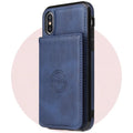 Imitation leather card wallet phone case for iPhone 11 in multiple solid colours.