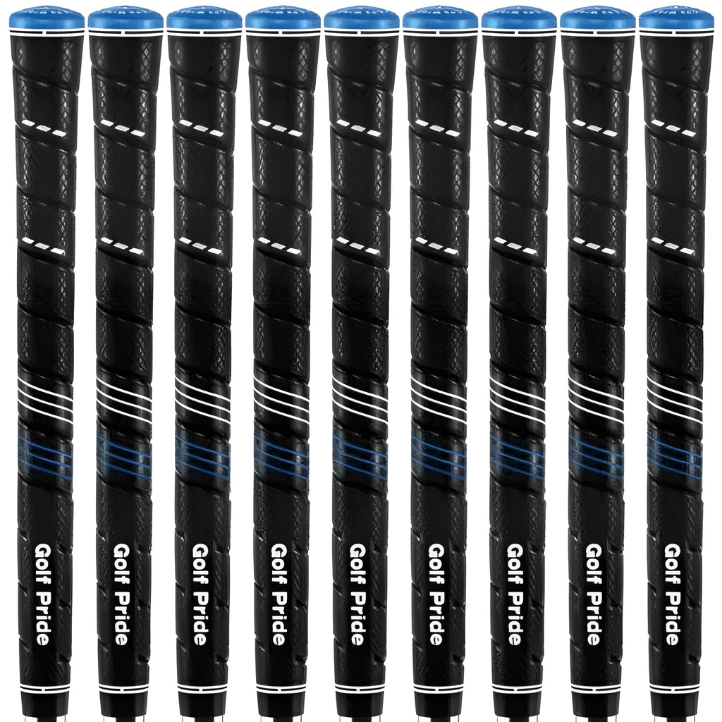 Blue midsize golf ironwood grip with non-slip PU surface and rubber base for stable control