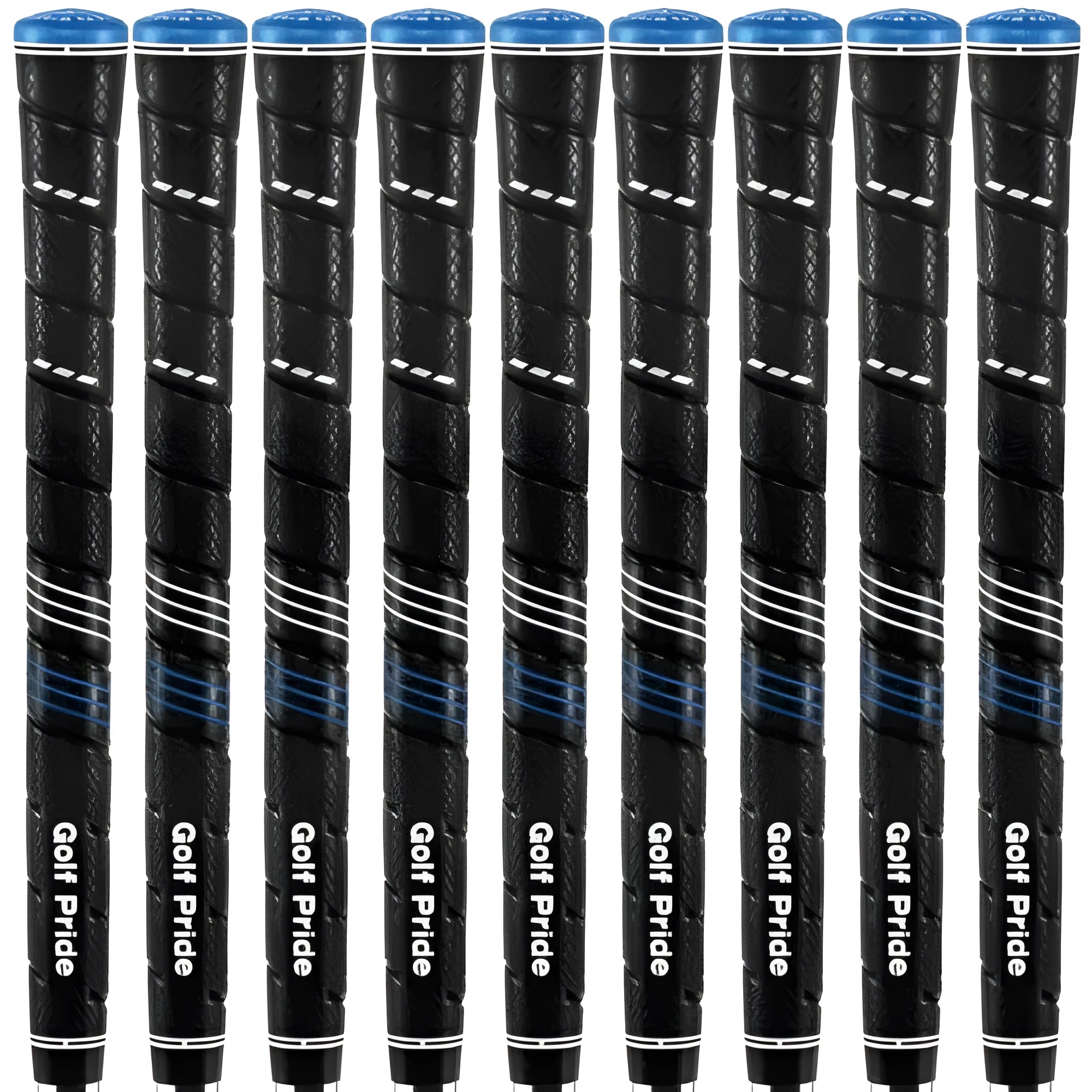 Blue midsize golf ironwood grip with non-slip PU surface and rubber base for stable control